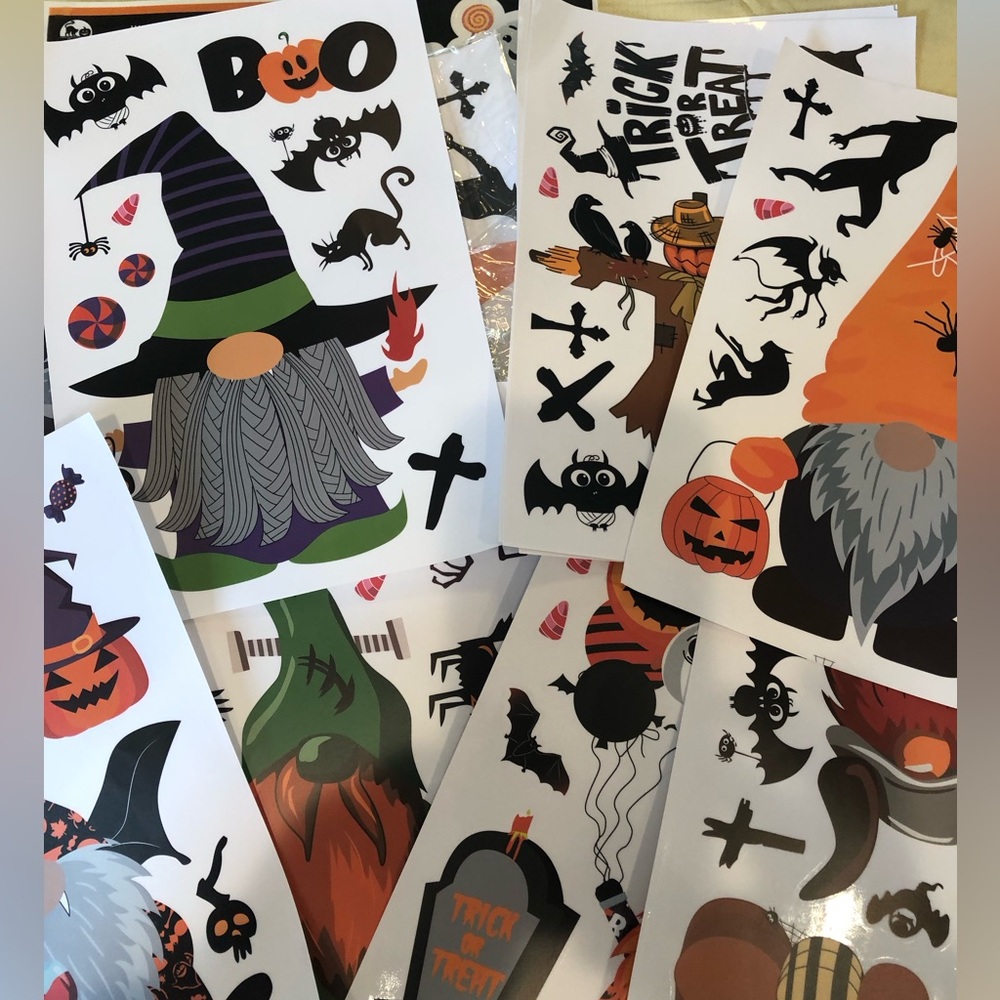 Halloween Window Clings 94PCS